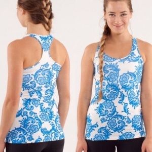 LULULEMON Laceoflage Print Free to Be Racerback Tank